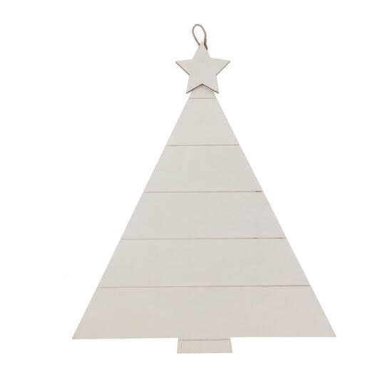 Unfinished Christmas Tree Wall Plaque by Make Market®